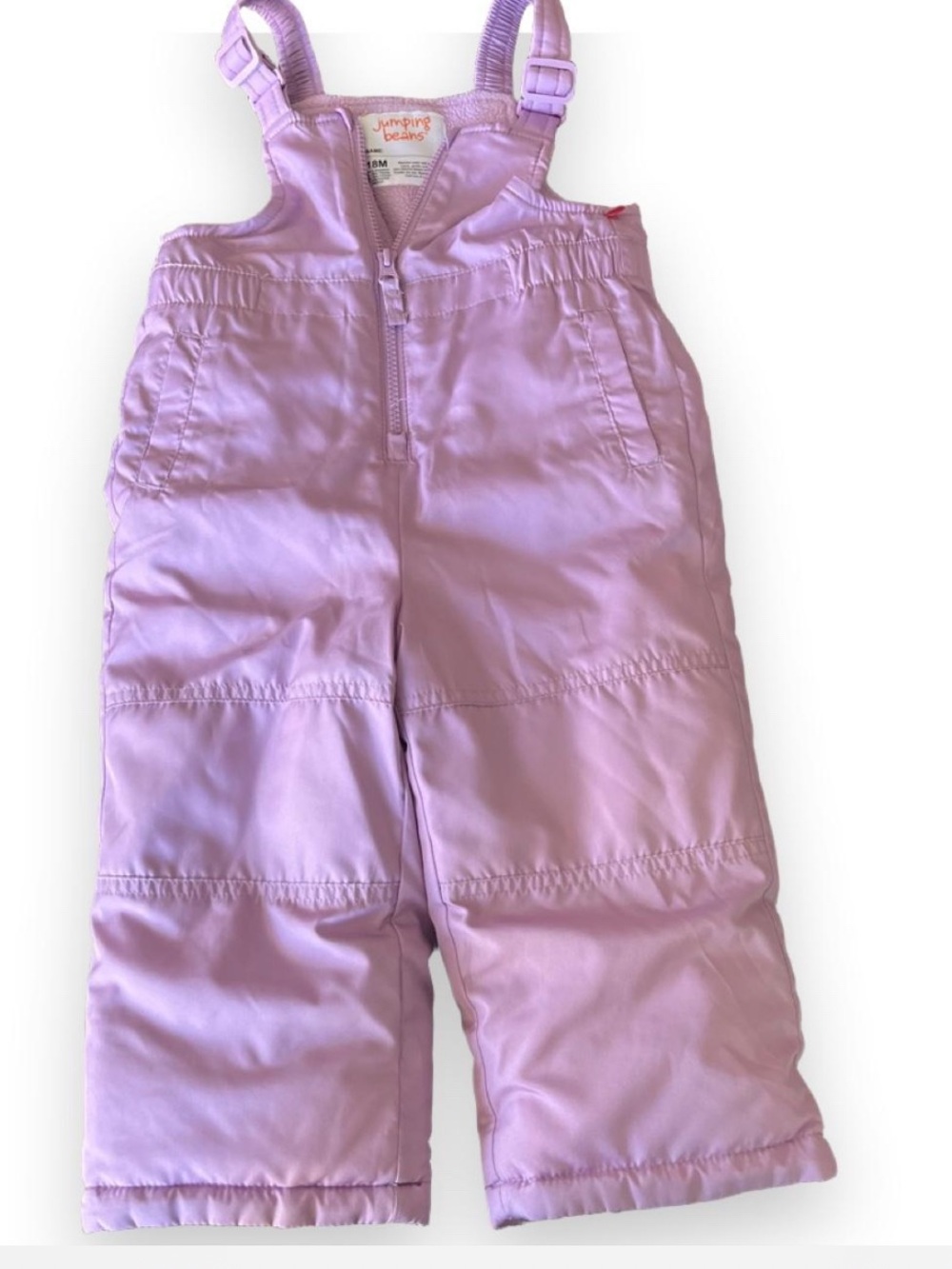 jumping beans Lavender Pink Insulated Kids Snow Overalls